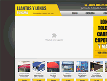 Tablet Screenshot of lonasyservicios.com